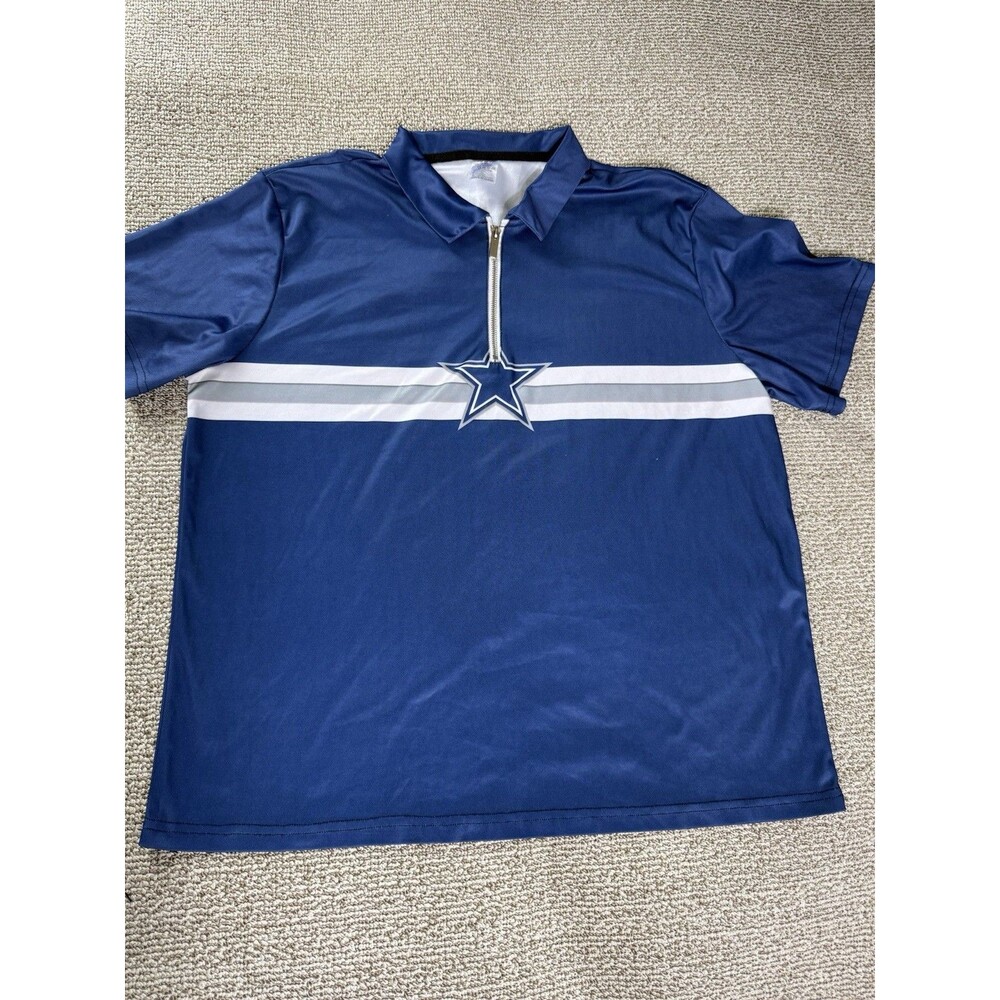 Dallas Cowboys Polo Shirt Men’s XL Blue Quarter-Zip